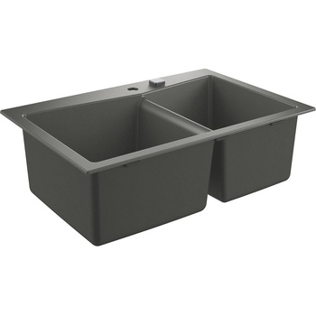 Image 1 of GROHE K700 Композитна мивка, 838 x 559 mm, две корита, сив гранит (31657AT0)