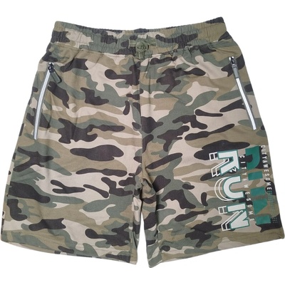 Kugo chlapecké pecké šortky MASKÁČOVÉ khaki světlejší TM8251