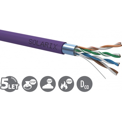 Solarix SXKD-5E-FTP-LSOH CAT5E FTP LSOH drát, 305m