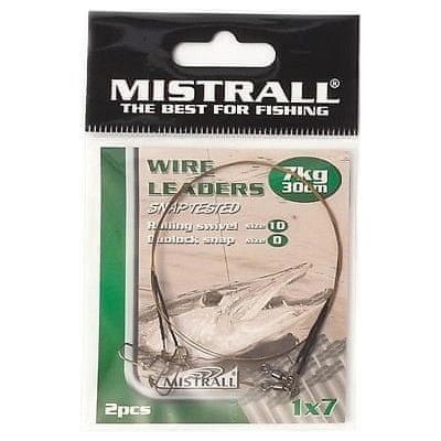 Mistrall Oceľové Lanko Wire Leaders 30 cm 15 kg