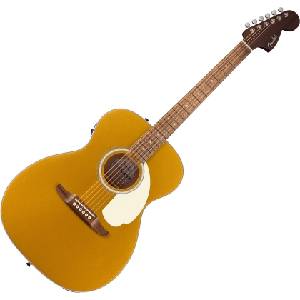 Fender California Deluxe Monterey E WN Aztec Gold Електро-акустична китара Дреднаут