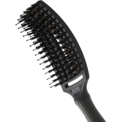 Olivia Garden FingerBrush Combo kefa na vlasy diviačie štetiny nylónové štetiny Medium