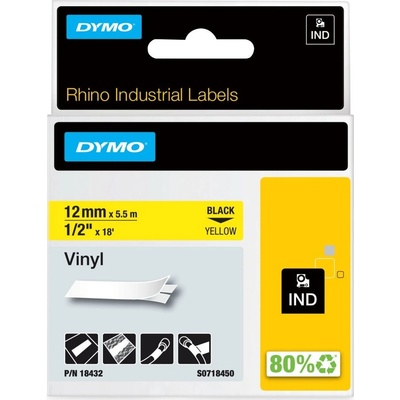 RHINO vinylová páska 12 mm x 5,5 m, žltá