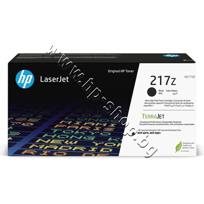 HP Тонер HP 217Z за 6800, Black (32K), p/n W2170Z - Оригинален HP консуматив - тонер касета