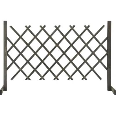 Nabytek XL Zahradní trelážový plot šedý 120 x 90 cm masivní jedle