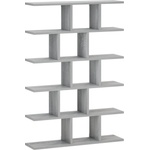 vidaXL Стенен рафт Сив Сонома 70 x 17 x 101 см Инженерна дървесина (8015005)