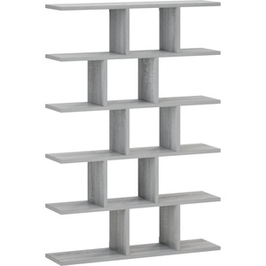 vidaXL Стенен рафт Сив Сонома 70 x 17 x 101 см Инженерна дървесина (8015005)