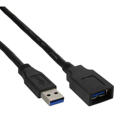 InLine 35610 USB кабел USB 3.2 Gen 1 (3.1 Gen 1) 1 м USB A Черен (35610)