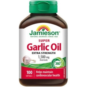 Jamieson Супер чесново масло 1500mg 100 капсули (IP362)