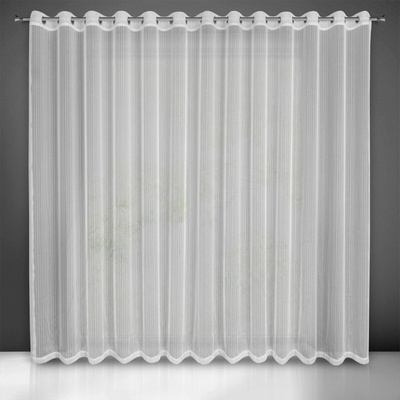 EUROFIRANY ZÁCLONA NA KRÚŽKOCH NOELIA 300 CM X 250 CM BIELA
