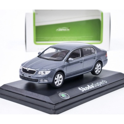 ABREX Škoda Superb II 2008 Šedá Steel Metalíza 1:43