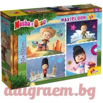 Lisciani Пъзел LISCIANI 86085 - 24 части - Maша и Мечока (LI86085)