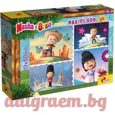Lisciani Пъзел LISCIANI 86085 - 24 части - Maша и Мечока (LI86085)