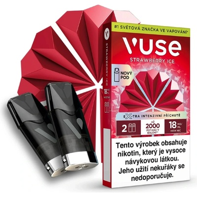 British American Tobacco Vuse Pods Strawberry Ice 18 mg 2 ks