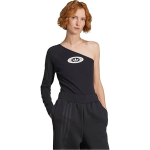 Adidas originals Campus 2000 One-Shoulder long sleeve romper - Black (Black)