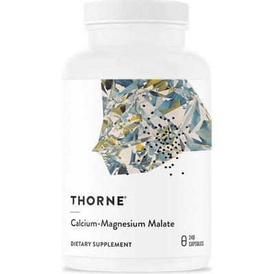 Thorne Калций 200 mg + Магнезий 200 mg (малат) - Кости, зъби и мускули, 240 капсули (00671 (M277) TR)
