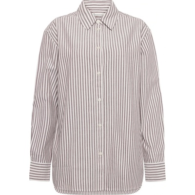 KnowledgeCotton Apparel Дамска риза с копчета KnowledgeCotton Apparel Women's Oxford Striped Boyfriend Fit Shirt - Red Stripe (133-1426-0115)