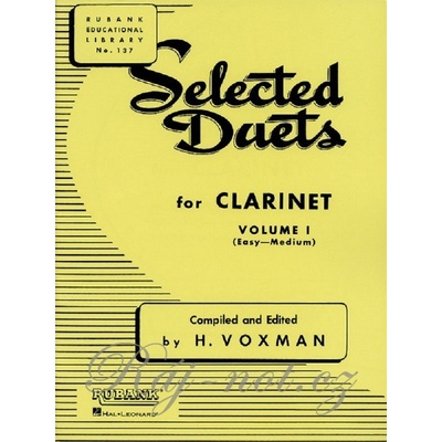 Selected Duets for Clarinet 1 Vybraná dueta pre klarinety 1