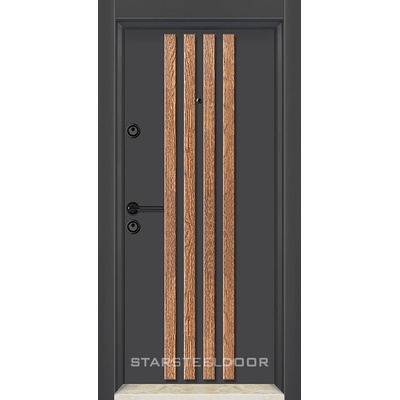 Starsteeldoor Блиндирана врата Outdoor - MFS-01 Антрацит орех (цена без монтаж)