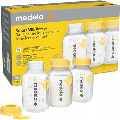 Medela sada lahviček pro uskladnění mléka 3 ks 150 ml