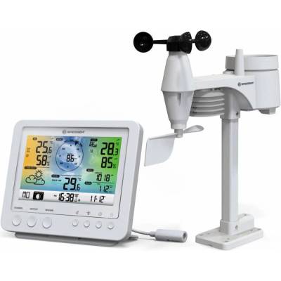 Bresser Метеорологична станция Bresser Wi-Fi 5-в-1 с цветен дисплей, бяла