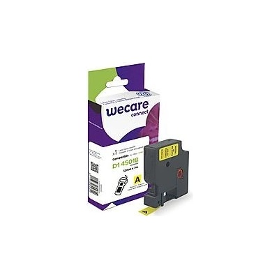 WECARE ARMOR páska kompatibilná s DYMO S0720580, Black/Yellow, 12mm*7m K80003W4