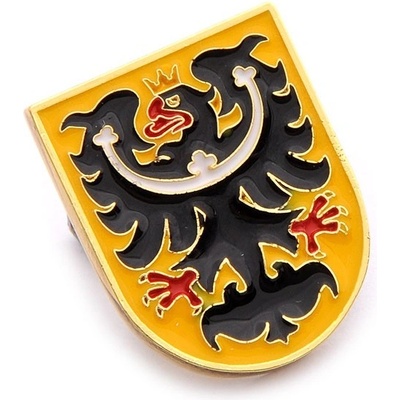 Odznak (pins) Sliezska orlica 2,2 x 1,7 cm - farebný