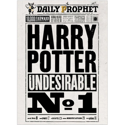 Distrineo Plagát Denný prorok Harry Potter Undesirable No.1 - Harry Potter