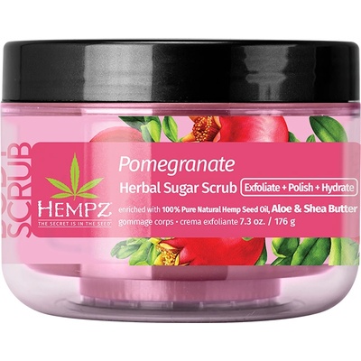 Hempz Pomegranate Herbal Body Scrub Ексфолиант за тяло унисекс 176gr