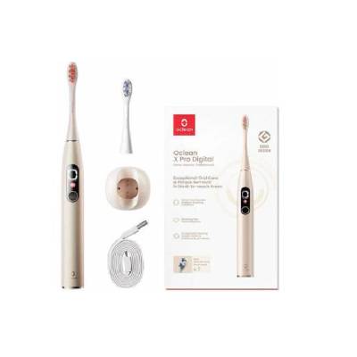 Oclean X Pro Digital Set Gold puzdro a sonická kefka, zlatá