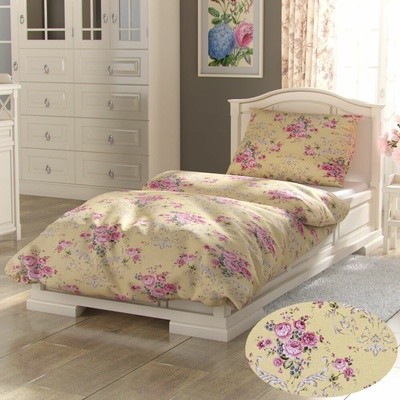 Kvalitex bavlna obliečky Provence Collection Cler žltá 240x220 2x70x90
