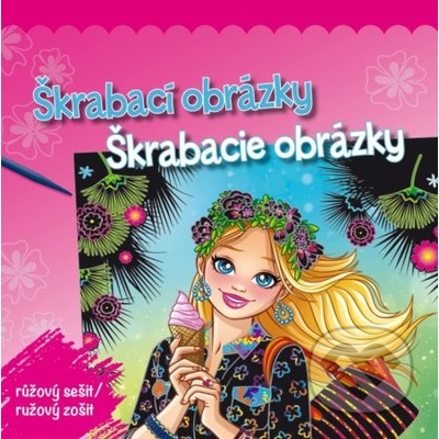 Škrabací obrázky/Škrabacie obrázky ružový zošit
