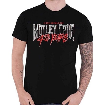Mötley Crüe 40 Years (Back Print) Black M Риза (MOTTEE45MB02)
