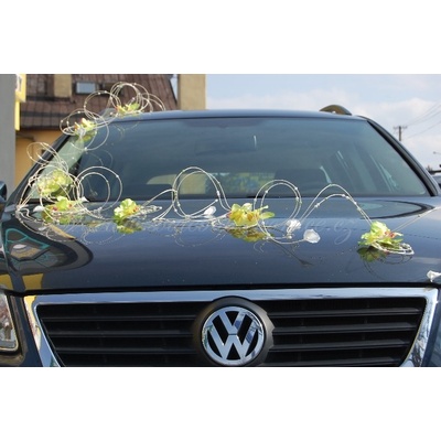 Dekorace na auto ORCHIDEA - zelená (1 ks) – Zboží Mobilmania