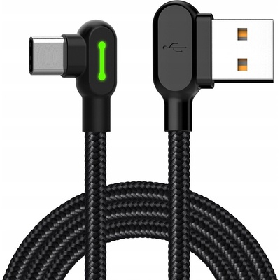 Mcdodo CA-5280 USB na USB-C LED, 3m, černý