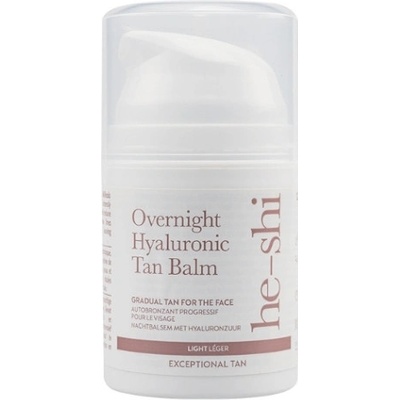 HE-SHI Overnight Hyaluronic Tan Samoopaľovací nočný balzam 50 ml