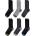 Ted Baker Чорапи Ted Baker Men's Formal Crew Socks - Blk/Grey Mix