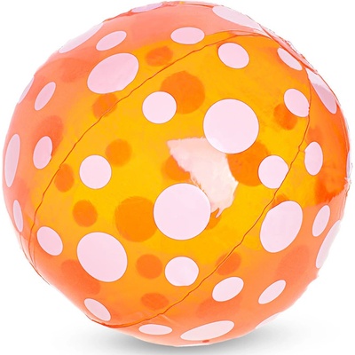 Míč nafukovací transparentní s puntíky 51cm