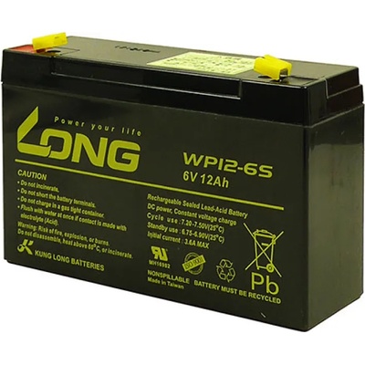 Long Батерия Long WP 12-6, 6V/12Ah (WP12-6S)