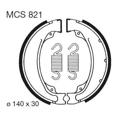 Brzdové čelisti LUCAS MCS 821