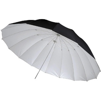 Visico Бял отражателен чадър - черно/бяло 180см