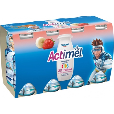 Danone Actimel ActiKids banán a jahoda 8 x 100 g