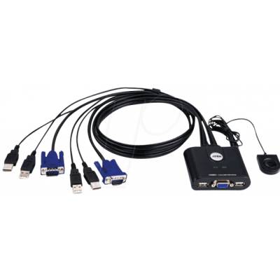 ATEN Превключвател KVM ATEN CS22U, 2x 1, USB (ATEN-CS22-USB)