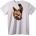 NOONEBRAND Тениска Свиреп котак с бодлив нашийник - XS, White