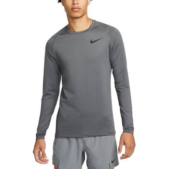 Nike Тениска с дълъг ръкав Nike Pro Warm Sweatshirt Grau Schwarz F068 dq5448-068 Размер XL