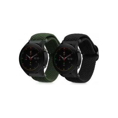 kwmobile 2x Гривна за Xiaomi Mi Watch Color Sport / S1 Active - черен - 52038