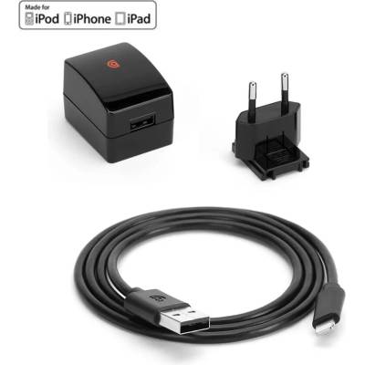 Griffin PowerBlock Lightning Wall Charger 2.4A with Lightning Cable - захранване за ел. мрежа с USB изход и Lightning кабел за iPhone, iPad и устройства с Lightning порт