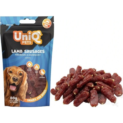 UNIQ Pets Přírodní Jehněčí Párečky Měkké Lamb Sausages 500 g