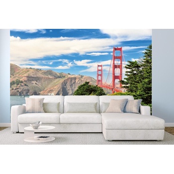 DIMEX ART s. r. o Самозалепваща се флизелинова фототапета златният мост 375 x 250 см