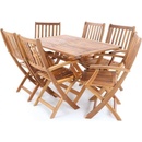 V-Garden dřevěná stolová sestava PRINCE VeGA 6